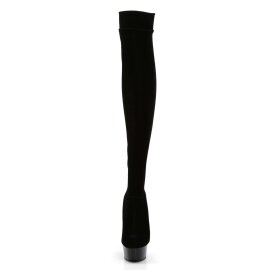 Pleaser Overknee Stiefel DELIGHT-3002 Schwarz EU-38 / US-8
