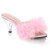 Fabulicious BELLE-301F Pantoletten Clear Kunstleder Pink EU-35 / US-5