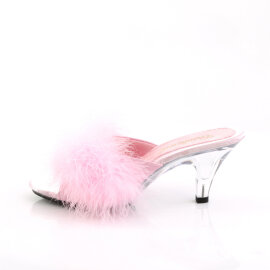 Fabulicious BELLE-301F Pantoletten Clear Kunstleder Pink EU-37 / US-7