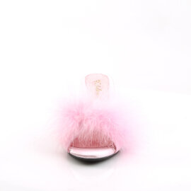 Fabulicious BELLE-301F Pantoletten Clear Kunstleder Pink...