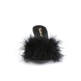 Fabulicious BELLE-301F Pantoletten Clear Kunstleder...