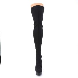 Pleaser Overknee Stiefel DELIGHT-3003 Schwarz EU-37 / US-7