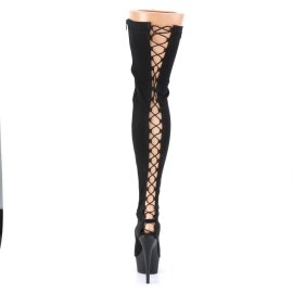 Pleaser Overknee Stiefel DELIGHT-3003 Schwarz EU-38 / US-8
