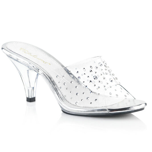 Fabulicious BELLE-301RS Pantoletten Clear Strass Transparent EU-35 / US-5