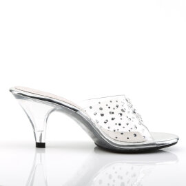 Fabulicious BELLE-301RS Pantoletten Clear Strass Transparent EU-35 / US-5