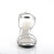 Fabulicious BELLE-316 Sandaletten Clear Metallic Kunstleder Silber EU-35 / US-5