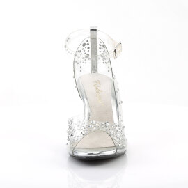 Fabulicious BELLE-330RS Plateau Sandaletten Clear Strass...
