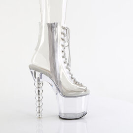 Pleaser BLISS-1016C Plateau Stiefeletten Clear EU-38 / US-8