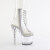 Pleaser BLISS-1016C Plateau Stiefeletten Clear EU-38 / US-8