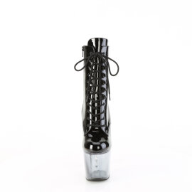 Pleaser BLISS-1020BC Plateau Stiefeletten Lack Clear...