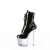 Pleaser BLISS-1020BC Plateau Stiefeletten Lack Clear Schwarz EU-37 / US-7