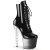 Pleaser BLISS-1020BC Plateau Stiefeletten Lack Clear Schwarz EU-39 / US-9