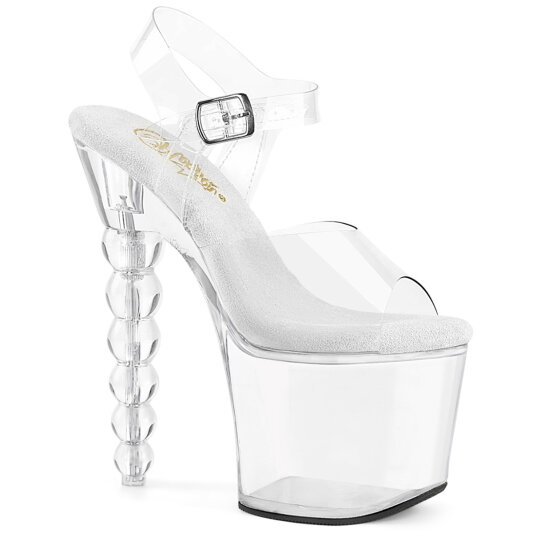 Pleaser BLISS-708 Plateau Sandaletten Clear EU-35 / US-5