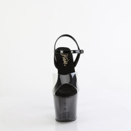 Pleaser BLISS-708-1BC Plateau Sandaletten Clear Schwarz...