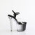 Pleaser BLISS-708-1BC Plateau Sandaletten Clear Schwarz EU-38 / US-8