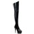 Pleaser Overknee Stiefel DELIGHT-3010 Schwarz EU-42 / US-12