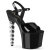 Pleaser BLISS-709 Plateau Sandaletten Clear Schwarz EU-36 / US-6
