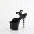 Pleaser BLISS-709 Plateau Sandaletten Clear Schwarz EU-39 / US-9
