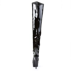 Pleaser Overknee Stiefel DELIGHT-3010 Schwarz EU-38 / US-8