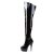 Pleaser Overknee Stiefel DELIGHT-3010 Schwarz EU-38 / US-8