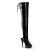 Pleaser Overknee Stiefel DELIGHT-3017 Schwarz EU-38 / US-8