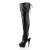 Pleaser Overknee Stiefel DELIGHT-3017 Schwarz EU-39 / US-9