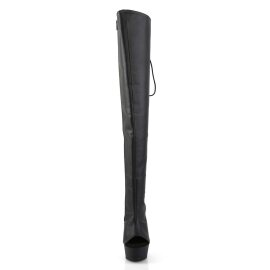 Pleaser Overknee Stiefel DELIGHT-3019 Schwarz EU-35 / US-5