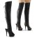 Pleaser Overknee Stiefel DELIGHT-3019 Schwarz EU-35 / US-5