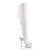 Pleaser Overknee Stiefel DELIGHT-3019 Weiß EU-35 / US-5