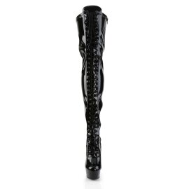 Pleaser Overknee Stiefel DELIGHT-3023 Schwarz EU-35 / US-5