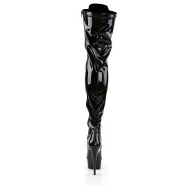 Pleaser Overknee Stiefel DELIGHT-3023 Schwarz EU-35 / US-5