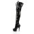 Pleaser Overknee Stiefel DELIGHT-3023 Schwarz EU-37 / US-7