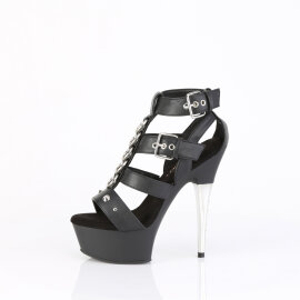 Pleaser CAPTIVA-658 Plateau Stiefeletten Kunstleder Schwarz EU-35 / US-5