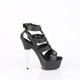 Pleaser CAPTIVA-658 Plateau Stiefeletten Kunstleder Schwarz EU-35 / US-5