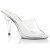 Fabulicious CARESS-401 Pantoletten Clear Silber EU-37 / US-7