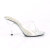 Fabulicious CARESS-401 Pantoletten Clear Silber EU-37 / US-7