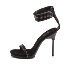 Fabulicious CHIC-40 Sandaletten Kunstleder Schwarz EU-37 / US-7