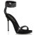Fabulicious CHIC-40 Sandaletten Kunstleder Schwarz EU-37 / US-7