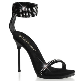 Fabulicious CHIC-40 Sandaletten Kunstleder Schwarz EU-38...