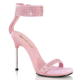 Fabulicious CHIC-40 Sandaletten Kunstleder Strass Pink...