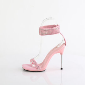 Fabulicious CHIC-40 Sandaletten Kunstleder Strass Pink EU-38 / US-8