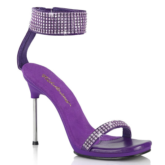 Fabulicious CHIC-40 Sandaletten Kunstleder Strass Lila EU-36 / US-6