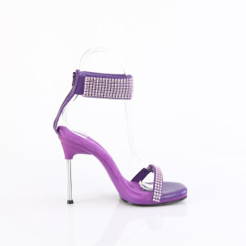 Fabulicious CHIC-40 Sandaletten Kunstleder Strass Lila EU-36 / US-6
