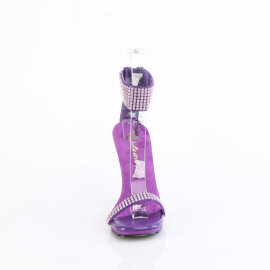 Fabulicious CHIC-40 Sandaletten Kunstleder Strass Lila...
