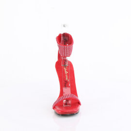 Fabulicious CHIC-40 Sandaletten Kunstleder Strass Rot...