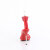 Fabulicious CHIC-40 Sandaletten Kunstleder Strass Rot EU-40 / US-10
