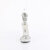Fabulicious CHIC-40 Sandaletten Stoff Strass Silber EU-37 / US-7