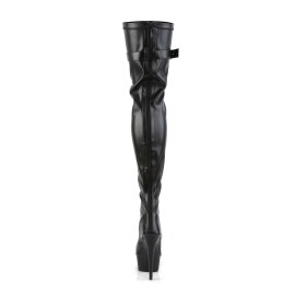 Pleaser Overknee Stiefel DELIGHT-3025 Schwarz EU-35 / US-5