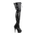 Pleaser Overknee Stiefel DELIGHT-3025 Schwarz EU-35 / US-5