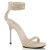 Fabulicious CHIC-40 Sandaletten Kunstleder Strass Beige EU-41 / US-11